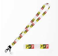 Thumbnail for Flat Colourful 757 Designed Lanyard & ID Holders