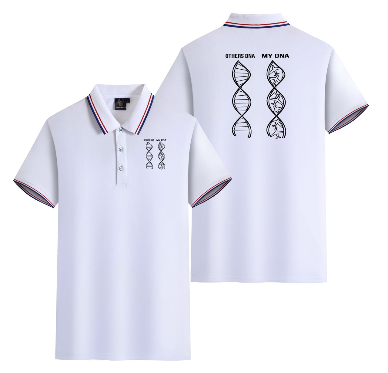 Aviation DNA Designed Stylish Polo T-Shirts (Double-Side)