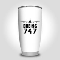 Thumbnail for Boeing 747 & Plane Designed Tumbler Travel Mugs