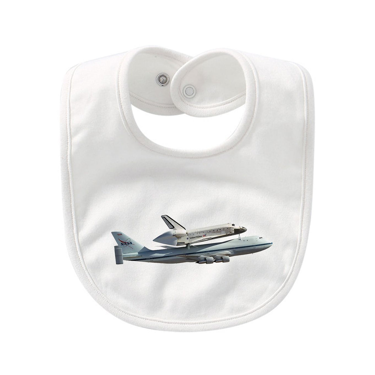 Space shuttle on 747 Designed Baby Saliva & Feeding Towels