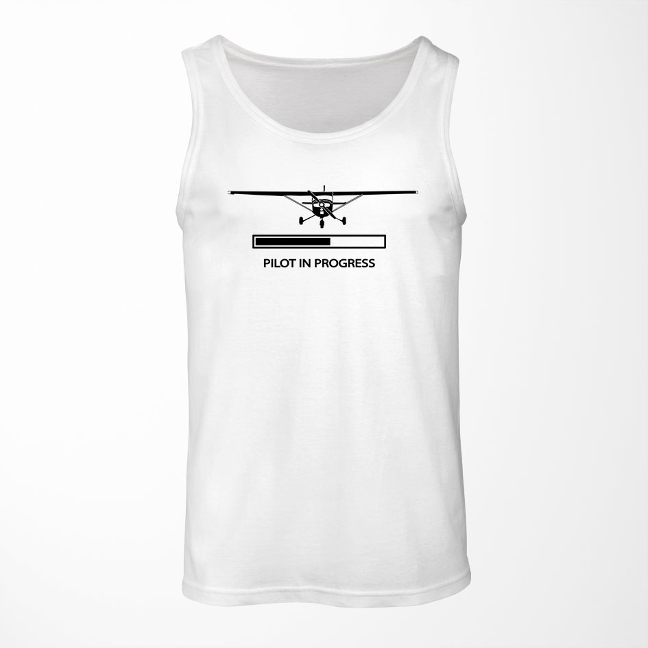 Pilot In Progress (Cessna) Designed Tank Tops