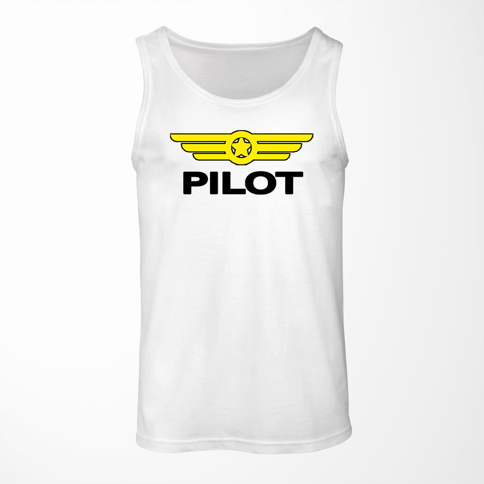 Pilot & Badge Designed Tank Tops