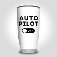 Thumbnail for Auto Pilot Off Designed Tumbler Travel Mugs