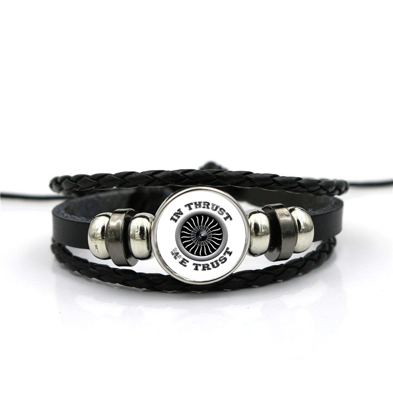 In Thrust We Trust (Vol 2) Designed Leather Bracelets