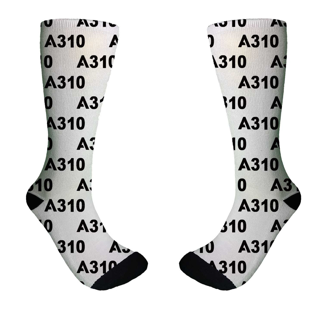 A310 Flat Text Designed Socks