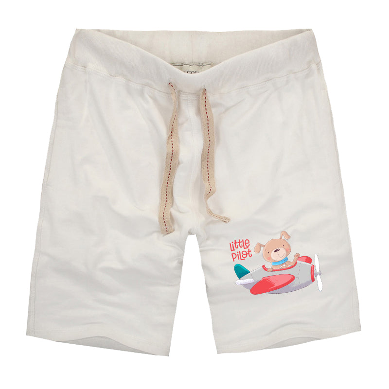 Little Pilot Designed Cotton Shorts
