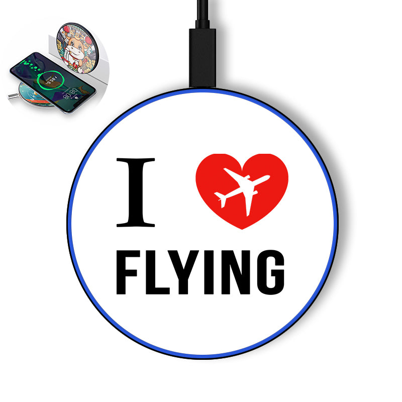I Love Flying Designed Wireless Chargers