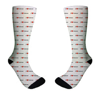 Thumbnail for I Love Embraer Designed Socks