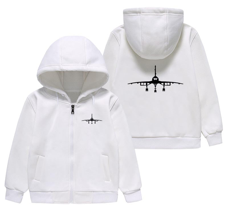Concorde Silhouette Designed "CHILDREN" Zipped Hoodies