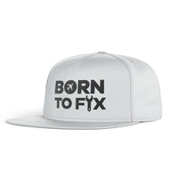 Thumbnail for Born To Fix Airplanes Designed Snapback Caps & Hats