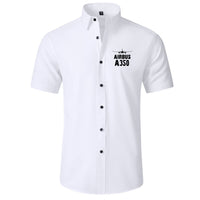 Thumbnail for Airbus A350 & Plane Designed Short Sleeve Shirts