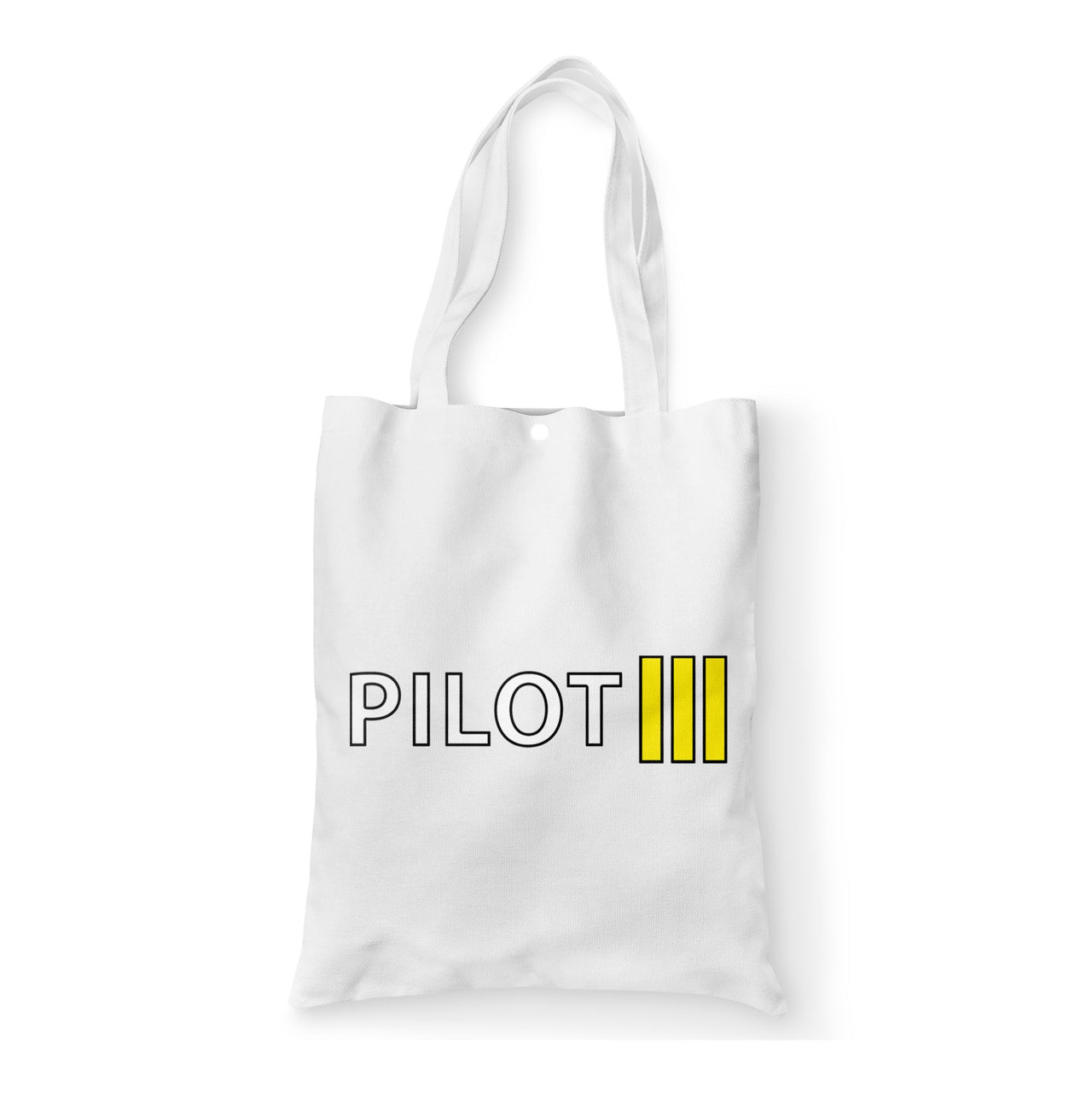 Pilot & Stripes (3 Lines) Designed Tote Bags