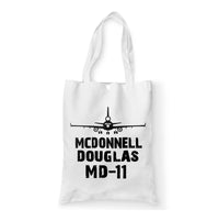 Thumbnail for McDonnell Douglas MD-11 & Plane Designed Tote Bags