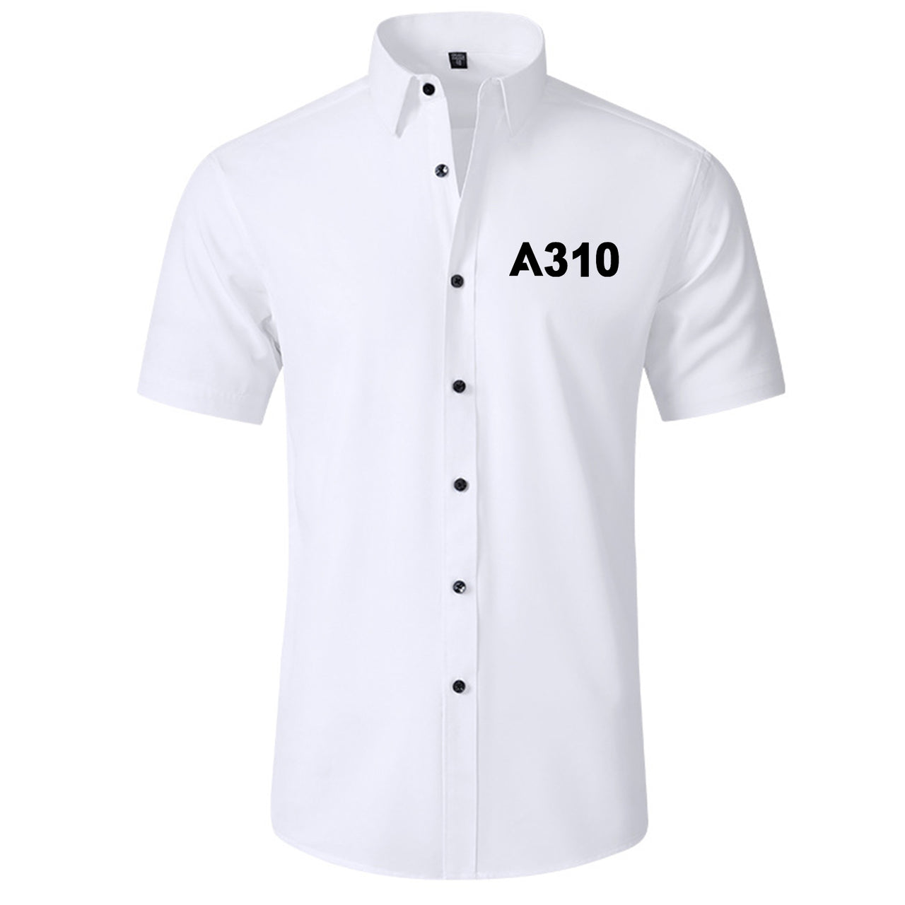 A310 Flat Text Designed Short Sleeve Shirts