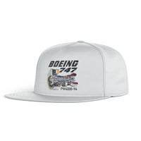 Thumbnail for Boeing 747 & PW4000-94 Engine Designed Snapback Caps & Hats