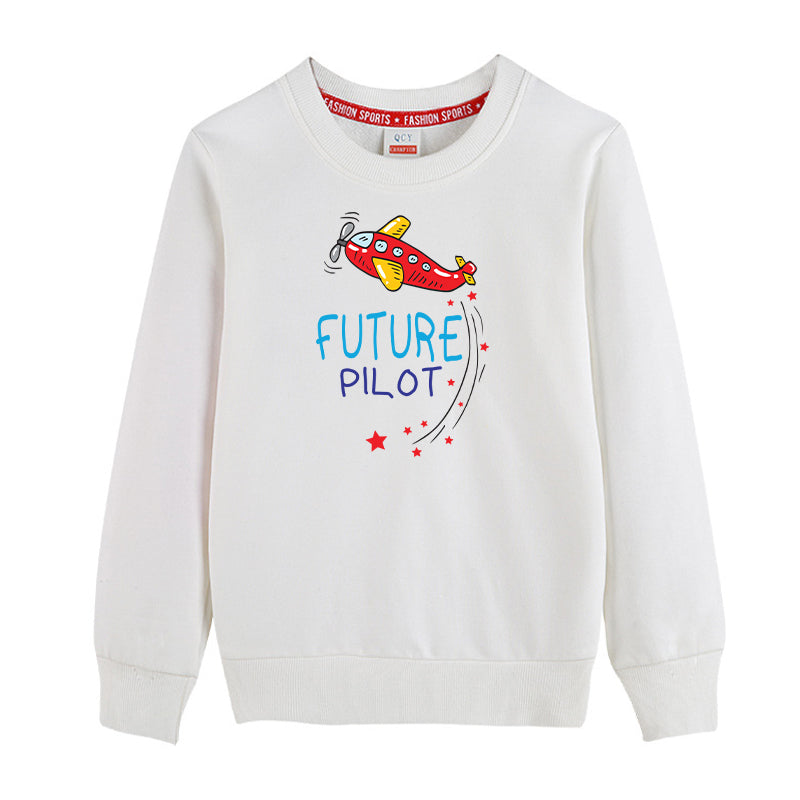 Future Pilot (Airplane) Designed "CHILDREN" Sweatshirts