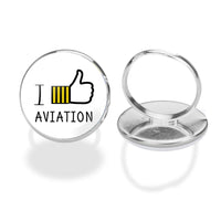 Thumbnail for I Like Aviation Designed Rings