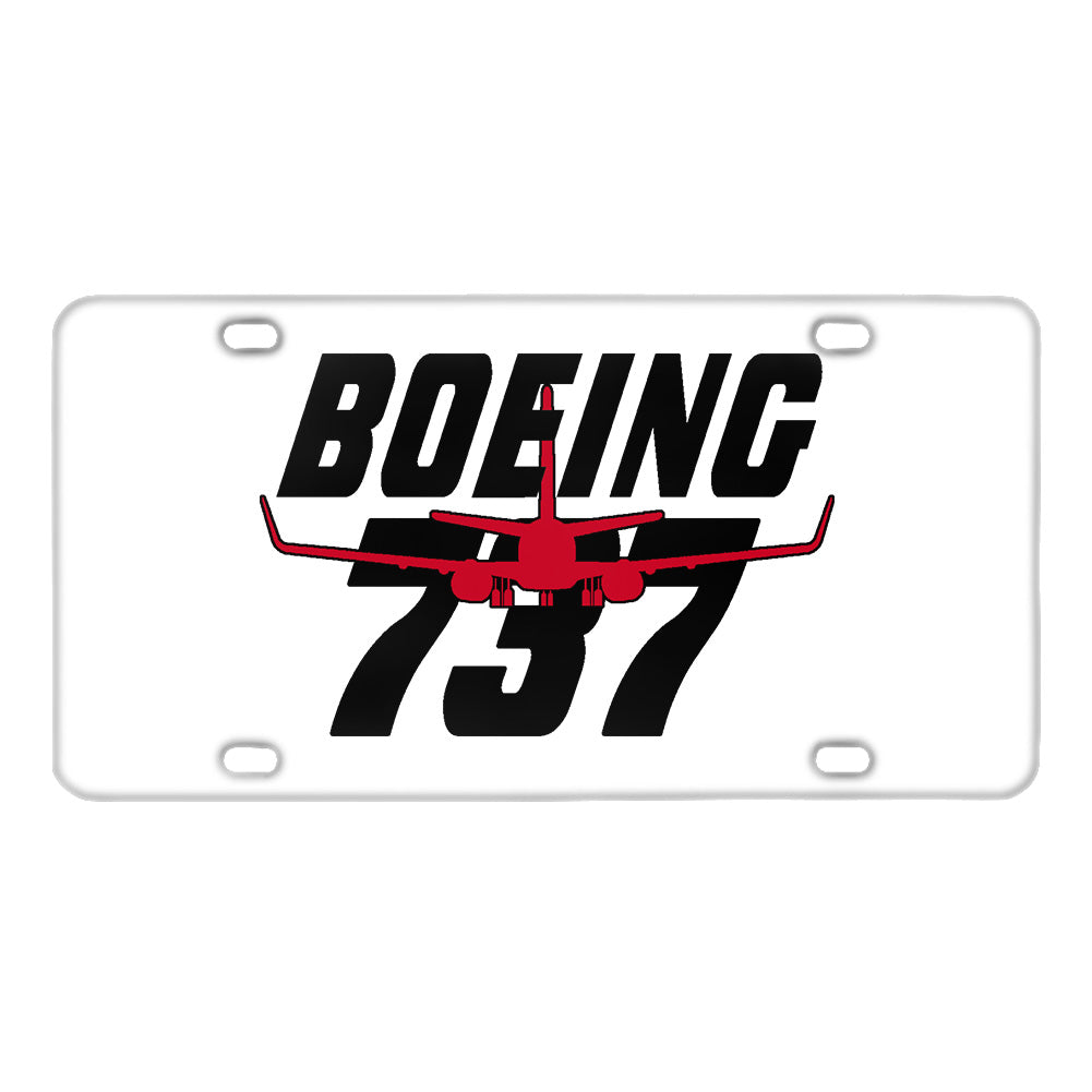 Amazing Boeing 737 Designed Metal (License) Plates