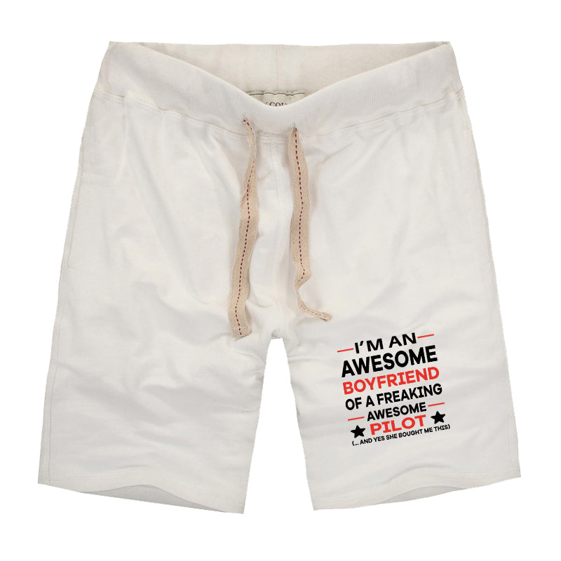 I am an Awesome Series Boyfriend Designed Cotton Shorts