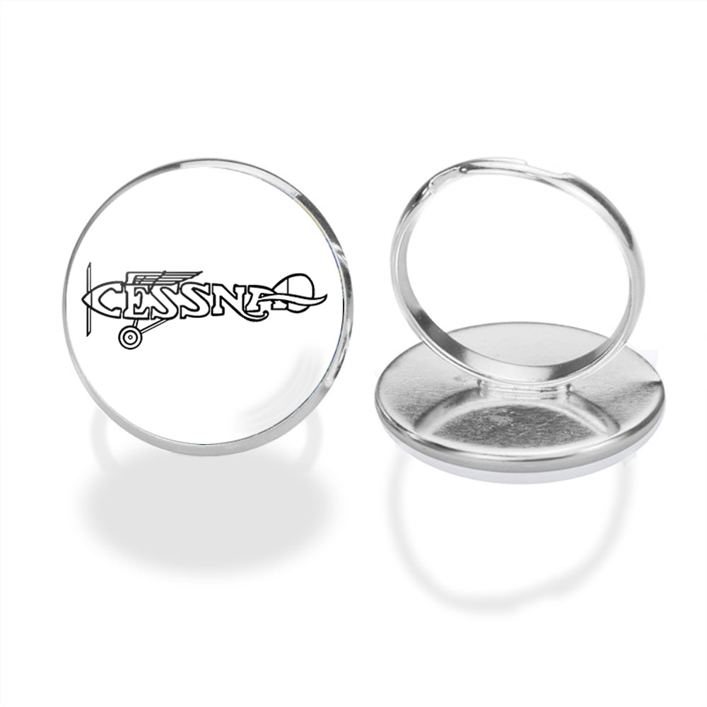 Special Cessna Text Designed Rings