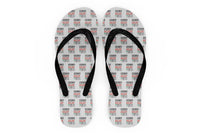Thumbnail for Airline Pilot Label Designed Slippers (Flip Flops)