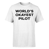 Thumbnail for World's Okayest Pilot Designed T-Shirts