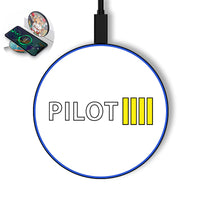 Thumbnail for Pilot & Stripes (4 Lines) Designed Wireless Chargers
