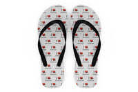 Thumbnail for I Love Aviation Designed Slippers (Flip Flops)