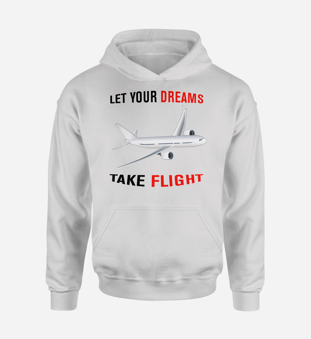 Let Your Dreams Take Flight Designed Hoodies