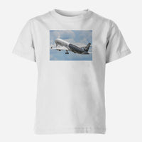 Thumbnail for Departing Airbus A350 (Original Livery) Designed Children T-Shirts