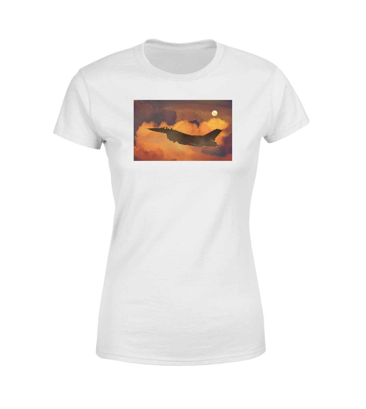 Departing Fighter Jet 16 Designed Women T-Shirts