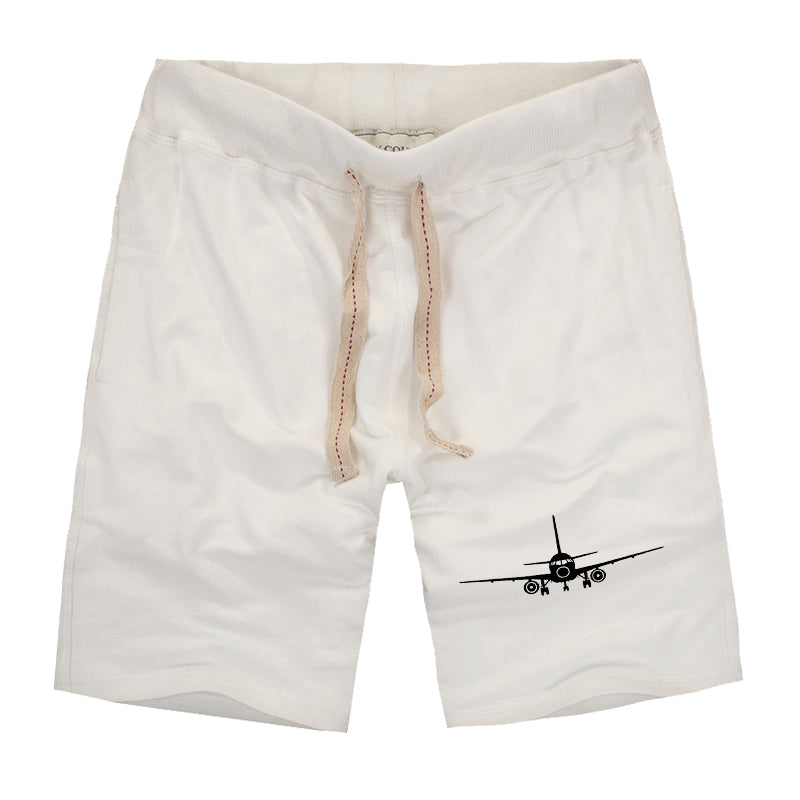 Sukhoi Superjet 100 Silhouette Designed Cotton Shorts