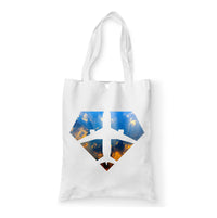 Thumbnail for Supermen of The Skies (Sunrise) Designed Tote Bags