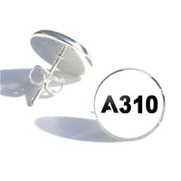 Thumbnail for A310 Flat Text Designed Stud Earrings