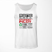 Thumbnail for Student Pilot Label Designed Tank Tops