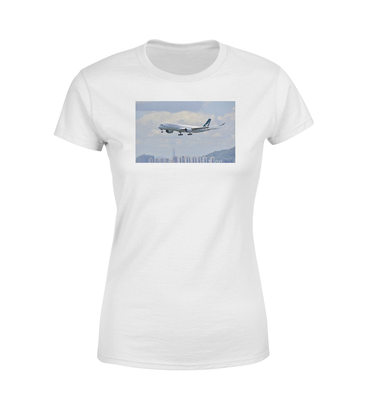 Cathay Pacific Airbus A350 Designed Women T-Shirts