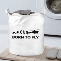Thumbnail for Born To Fly Helicopter Designed Laundry Baskets