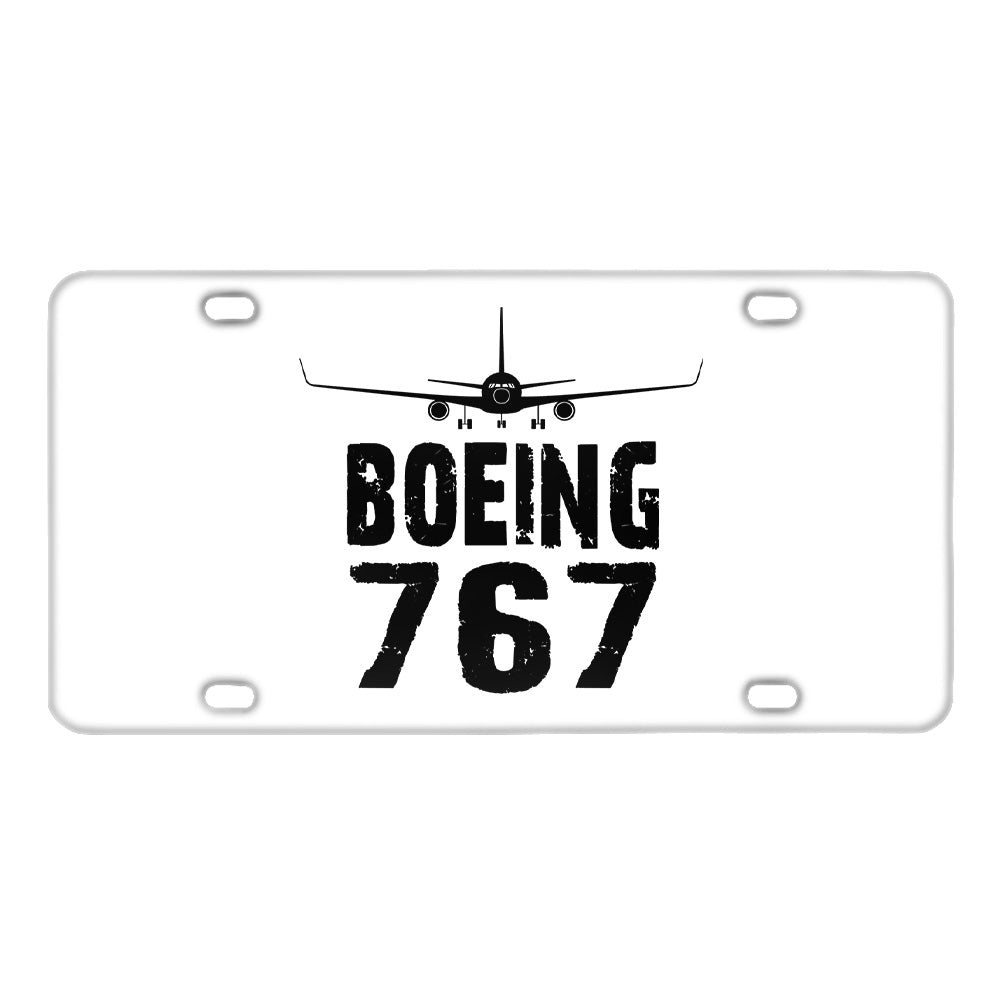 Boeing 767 & Plane Designed Metal (License) Plates