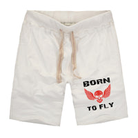 Thumbnail for Born To Fly SKELETON Designed Cotton Shorts
