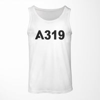 Thumbnail for A319 Flat Text Designed Tank Tops