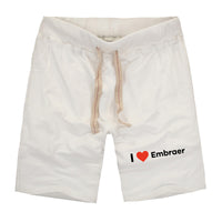 Thumbnail for I Love Embraer Designed Cotton Shorts