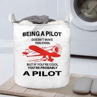 Thumbnail for If You're Cool You're Probably a Pilot Designed Laundry Baskets