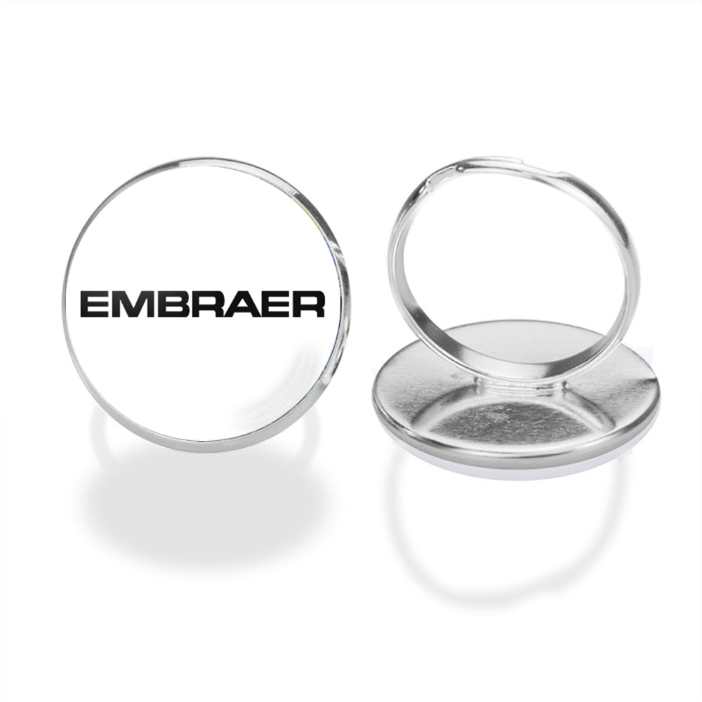 Embraer & Text Designed Rings
