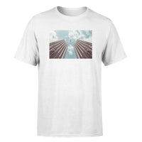 Thumbnail for Airplane Flying over Big Buildings Designed T-Shirts