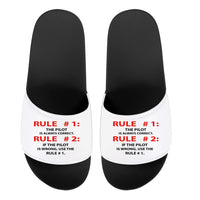 Thumbnail for Rule 1 - Pilot is Always Correct Designed Sport Slippers