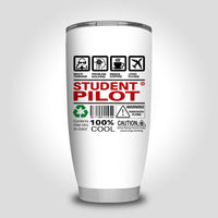 Thumbnail for Student Pilot Label Designed Tumbler Travel Mugs