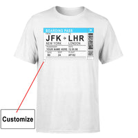 Thumbnail for Customizable BOARDING PASS TICKET Designed T-Shirts