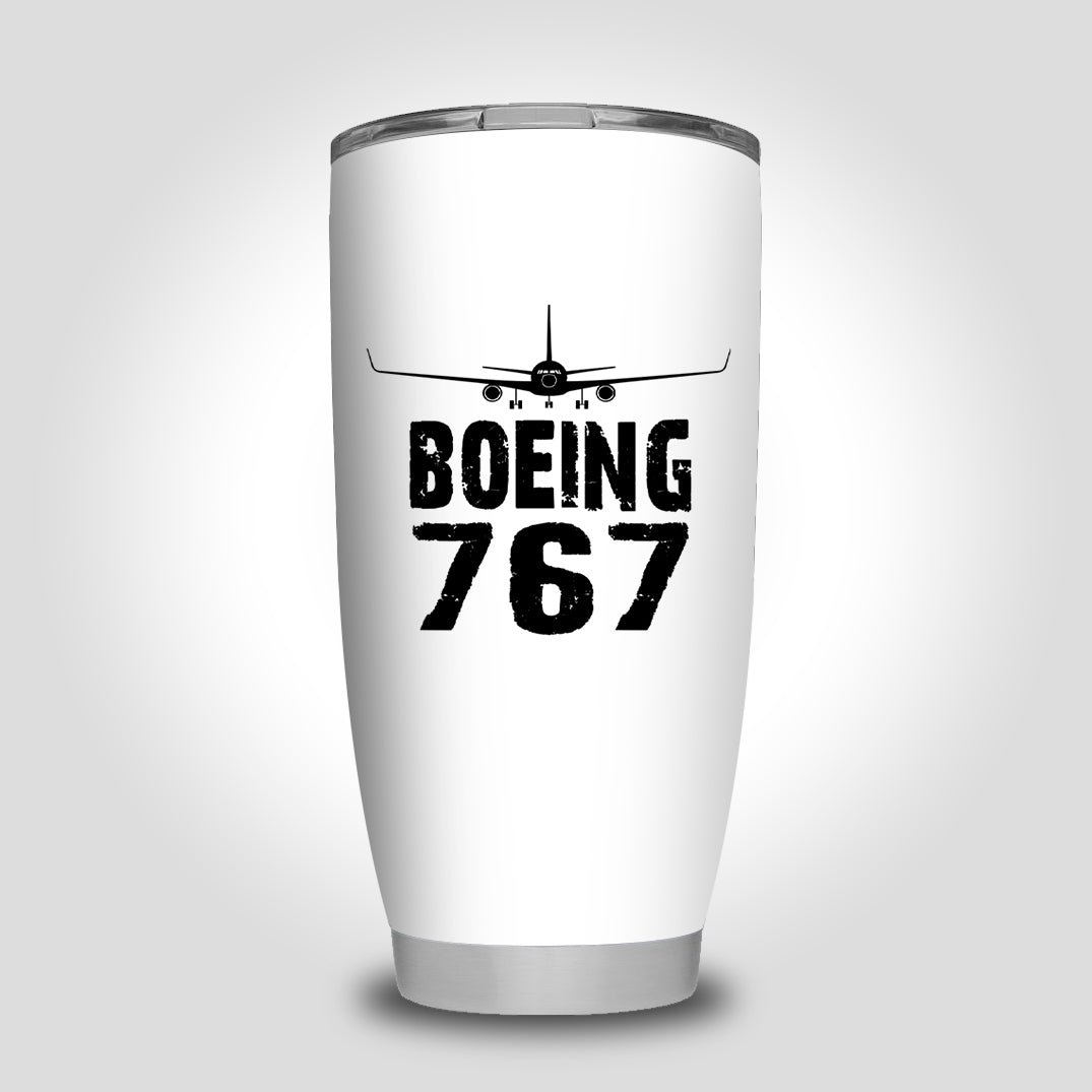 Boeing 767 & Plane Designed Tumbler Travel Mugs