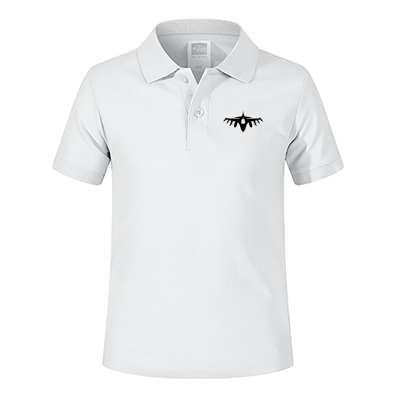 Fighting Falcon F16 Silhouette Designed Children Polo T-Shirts