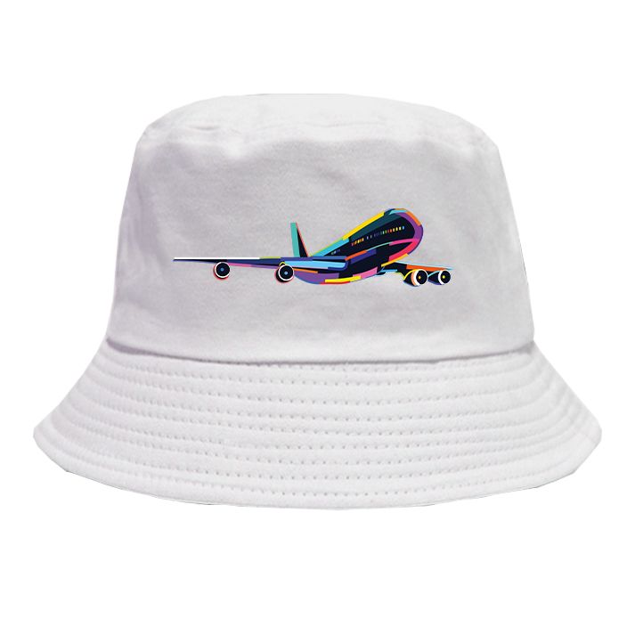 Multicolor Airplane Designed Summer & Stylish Hats